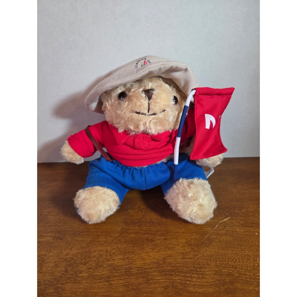 Pinehurst 124th U.S. Open Golf Teddy Bear Caddie Plush Red Shirt Blue Pants Hat